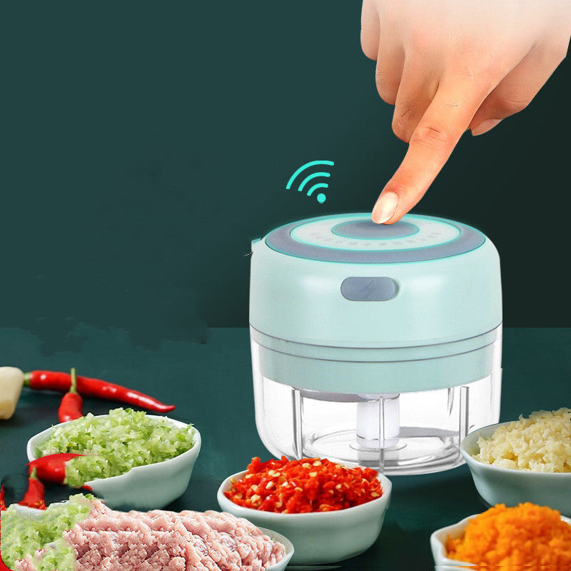 SwiftChop™ Mini Electric Garlic & Ginger Chopper – USB Rechargeable Kitchen Crusher