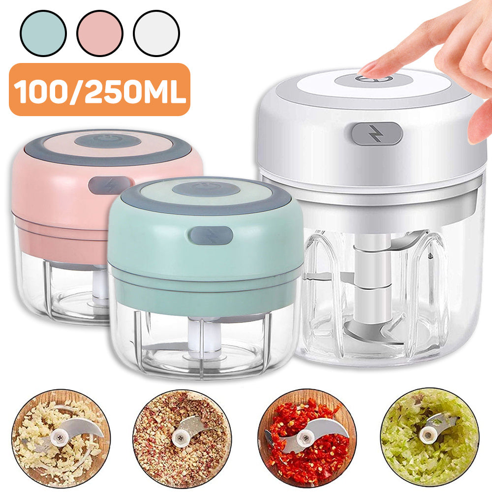 SwiftChop™ Mini Electric Garlic & Ginger Chopper – USB Rechargeable Kitchen Crusher