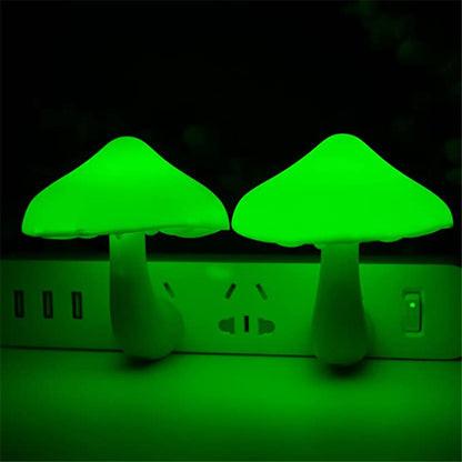 GlowMush™ LED Night Light – Auto Sensor Mushroom Wall Lamp for Cozy Home Decor